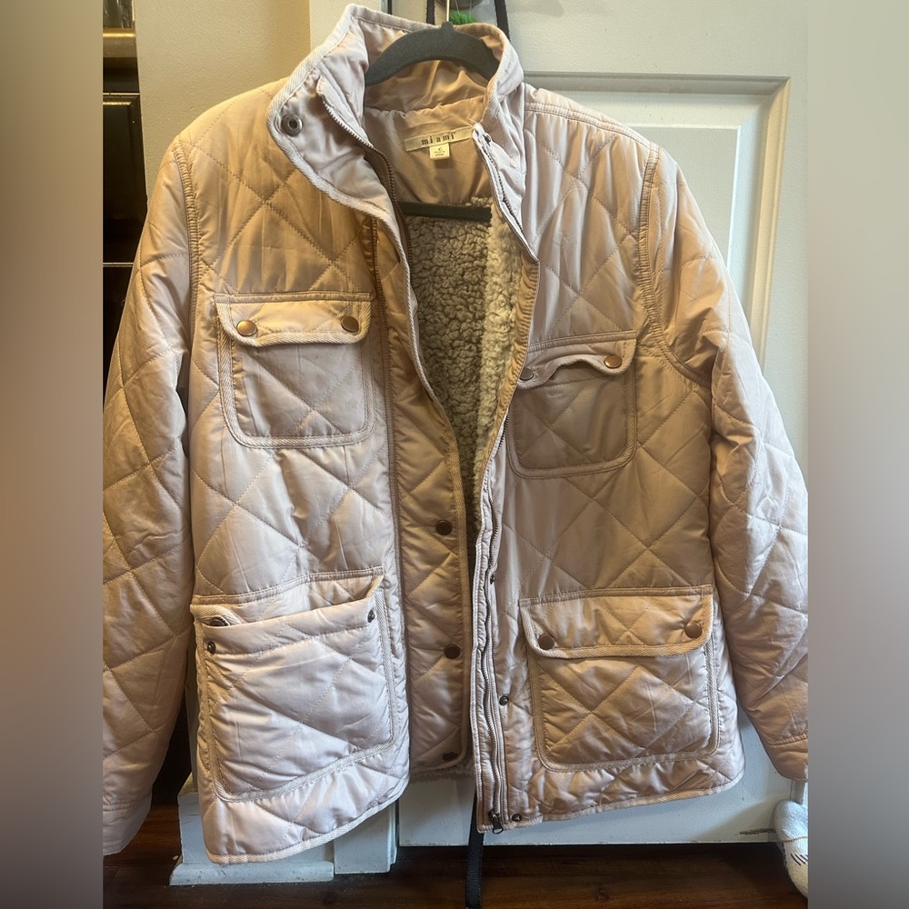 Francesca’s sherpa Lined fashion jacket